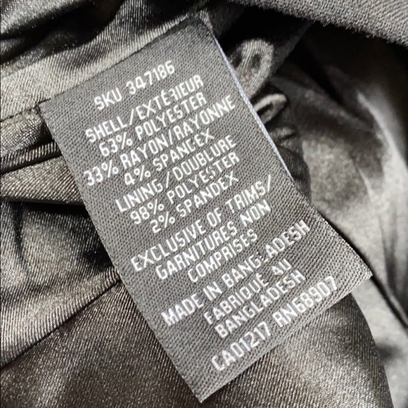 LE CHATEAU black pencil skirt fully lined! - Picture 3 of 4